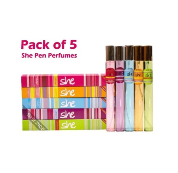 Long Lasting Fragrance Pocket Perfume- Pack Of 5