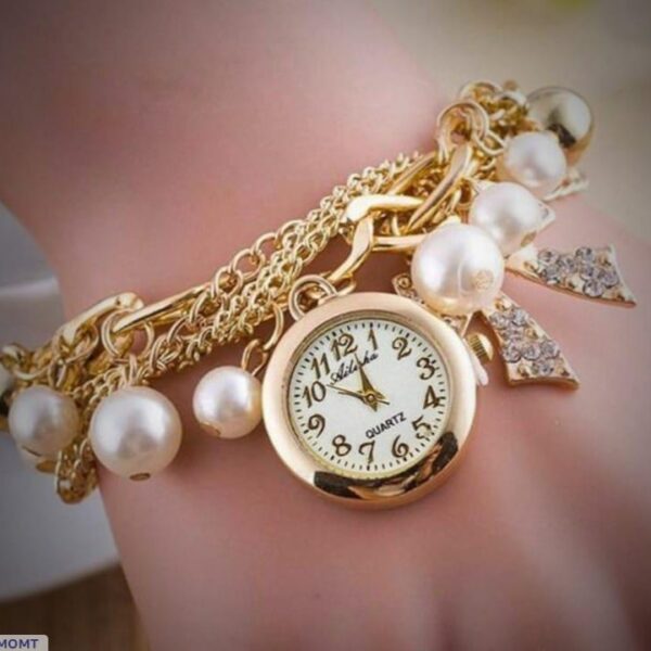 Fancy Pearl Bracelet Watch